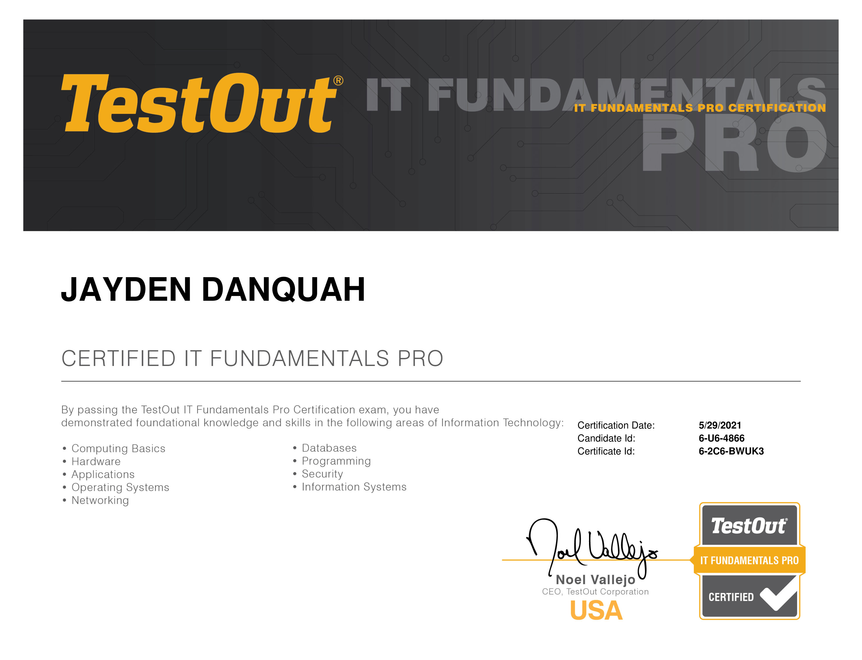 TestOut IT Pro